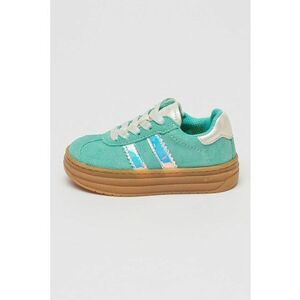 Pantofi sport flatform de piele intoarsa imagine