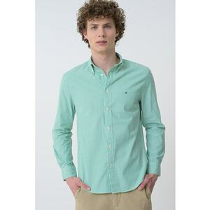 Camasa Oxford de bumbac cu model in dungi imagine