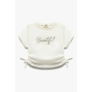 Tricou de bumbac cu strasuri imagine