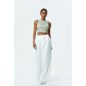 Top crop cu aspect stralucitor imagine
