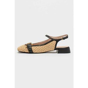 Pantofi din paie de hartie si piele Maia imagine