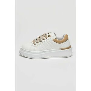 Pantofi sport low-cut din piele ecologica cu platforma imagine