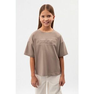 Tricou lejer cu text in relief imagine