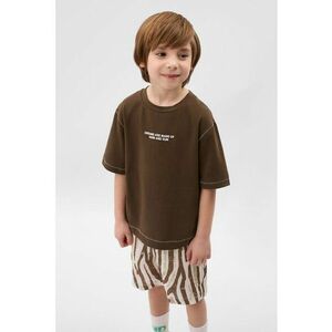 Tricou din amestec de bumbac cu mesaj imagine