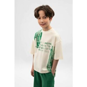 Tricou cu imprimeu si maneci cazute imagine