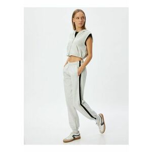 Pantaloni de trening supradimensionati din amestec de bumbac imagine