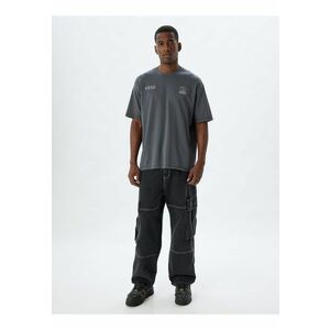 Tricou supradimensionat cu maneci cazute imagine