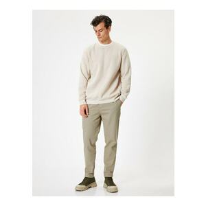 Koton Pantaloni kaki imagine