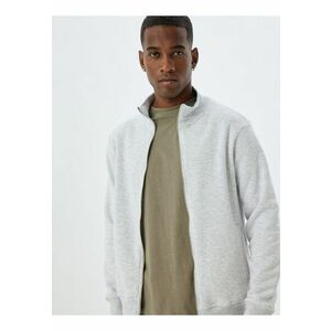 Bluza de trening din amestec de bumbac cu fermoar imagine