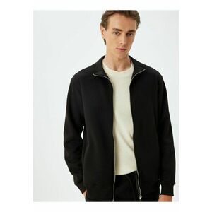 Bluza de trening din amestec de bumbac cu fermoar imagine