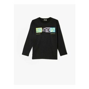 Bluza din bumbac cu imprimeu text imagine