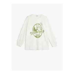 Bluza din bumbac cu imprimeu imagine