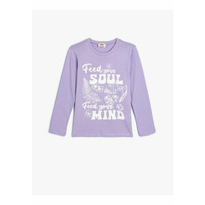 Bluza de bumbac cu imprimeu text imagine