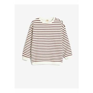 Bluza de trening cu dungi si maneci cazute imagine