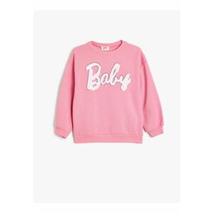 Bluza de trening din amestec de bumbac cu paiete imagine