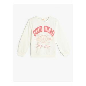 Bluza de trening din amestec de bumbac cu model text imagine