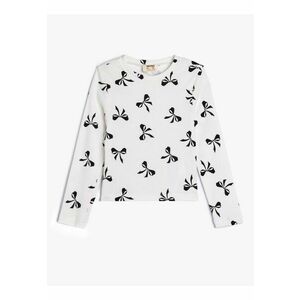 Bluza din amestec de bumbac cu model grafic imagine