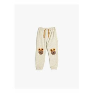 Pantaloni de trening din amestec de bumbac cu model cu urs imagine
