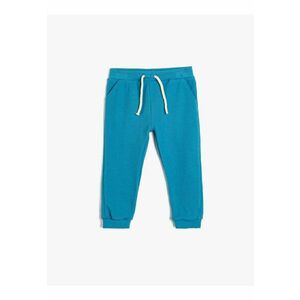 Pantaloni de trening din bumbac cu snururi de ajustare imagine