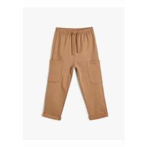 Pantaloni cargo cu snur de ajustare in talie imagine
