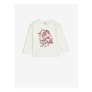 Bluza din bumbac cu broderie text imagine