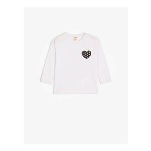 Bluza din bumbac cu detaliu grafic imagine