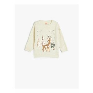 Pulover tricotat cu model de Craciun imagine