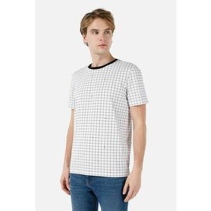 Tricou din bumbac cu model geometric imagine