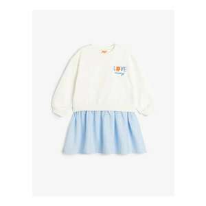 Rochie din bumbac cu model 2in1 imagine