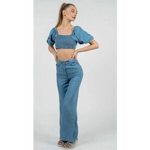 Top crop cu snur pentru ajustare pe partea din spate - 38 imagine