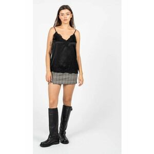 Top din satin cu detalii cu dantela - 38 imagine