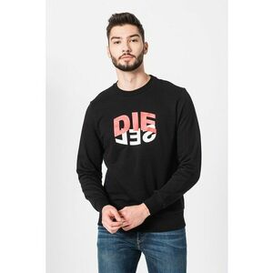 Bluza sport cu decolteu la baza gatului si imprimeu logo S-Girk imagine
