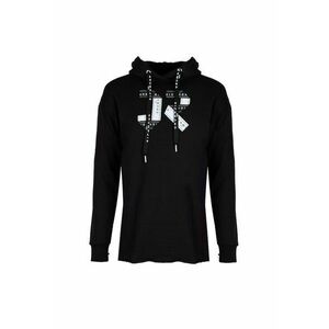 Hanorac cu imprimeu logo - Negru - imagine