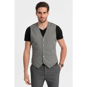 Vesta slim fit cu nasturi imagine