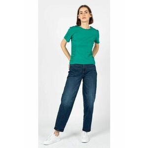 Tricou slim-fit cu decolteu la baza gatului - imagine
