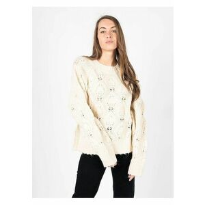 Pulover tricotat cu design pointelle - imagine