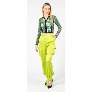Pantaloni cargo satinati Panciotto - Verde - 36 imagine