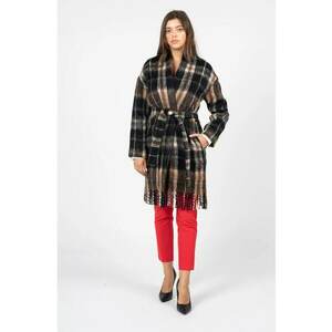 Cardigan in carouri decorat cu franjuri Rebel Queen - 36 imagine