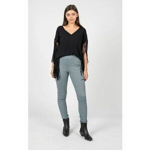 Pantaloni slim fit cu slituri cu fermoare Pasqualina - Multicolor - 36 imagine
