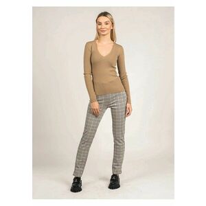 Pulovar slim fit cu decolteu in V - 34 imagine