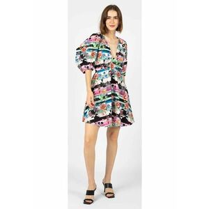 Rochie din bumbac cu imprimeu floral - 34 imagine