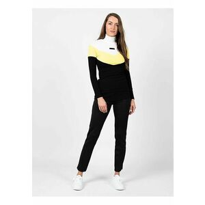 Pulover slim fit cu model color block imagine