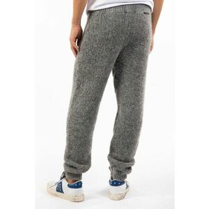 Pantaloni din lana cu snur in talie - imagine