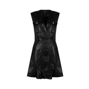 Rochie Scurta Din Piele Ecologica - S imagine