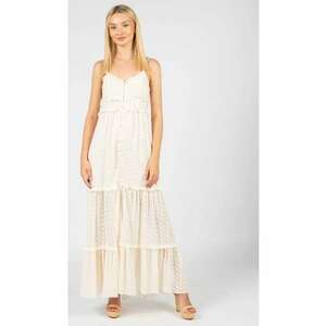 Rochie lunga drapta decorata cu volane - 36 imagine