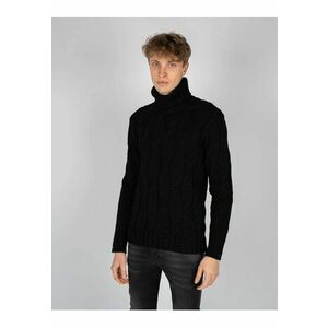 Pulover cu guler inalt si model cu torsade Xagon - imagine