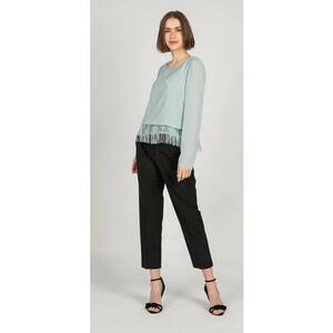 Bluza cu franjuri - Azur - 40 imagine