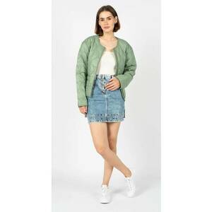 Fusta mini din denim cu anouri - Azur - 34 imagine