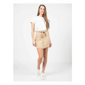Fusta dreapta mini Floren - Bej - imagine