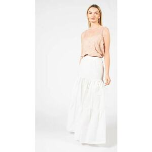 Fusta maxi evazata Dignity 2 - Alb - 34 imagine
